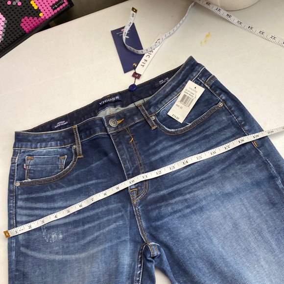 Nwt Vigoss Jagger Super Skinny Distress Jeans, 33x28 - Picture 6 of 15